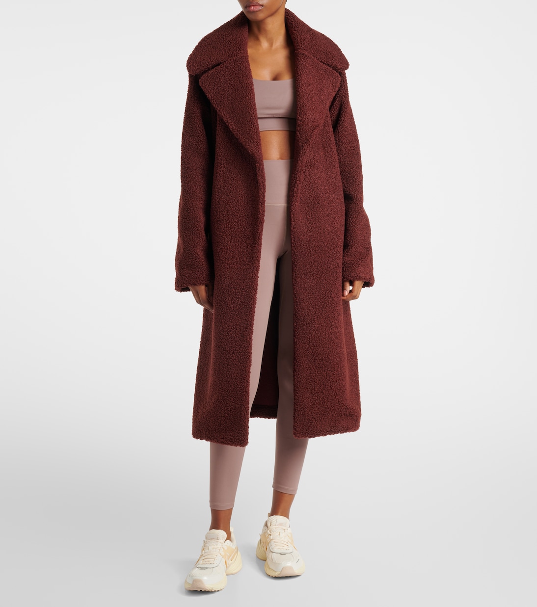 Vermont faux shearling wrap coat | Varley