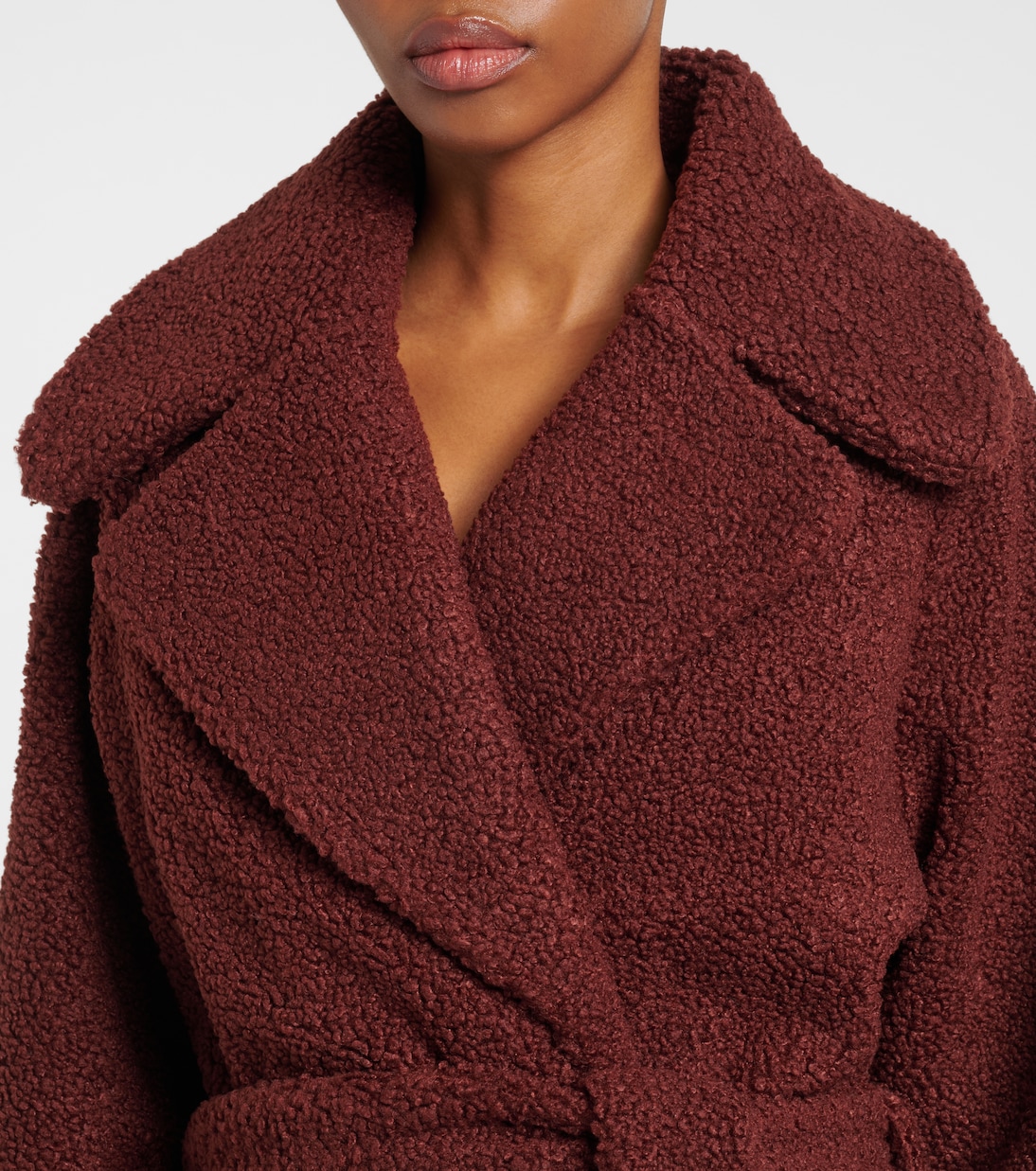 Vermont faux shearling wrap coat | Varley