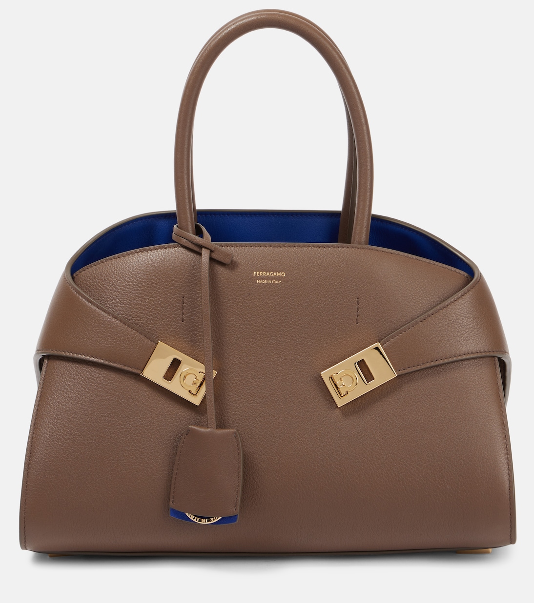 Hug Medium leather tote bag | Ferragamo