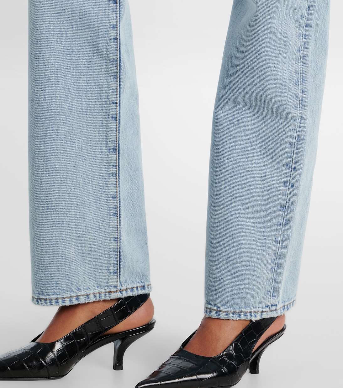 Staple high-rise straight jeans | Frame