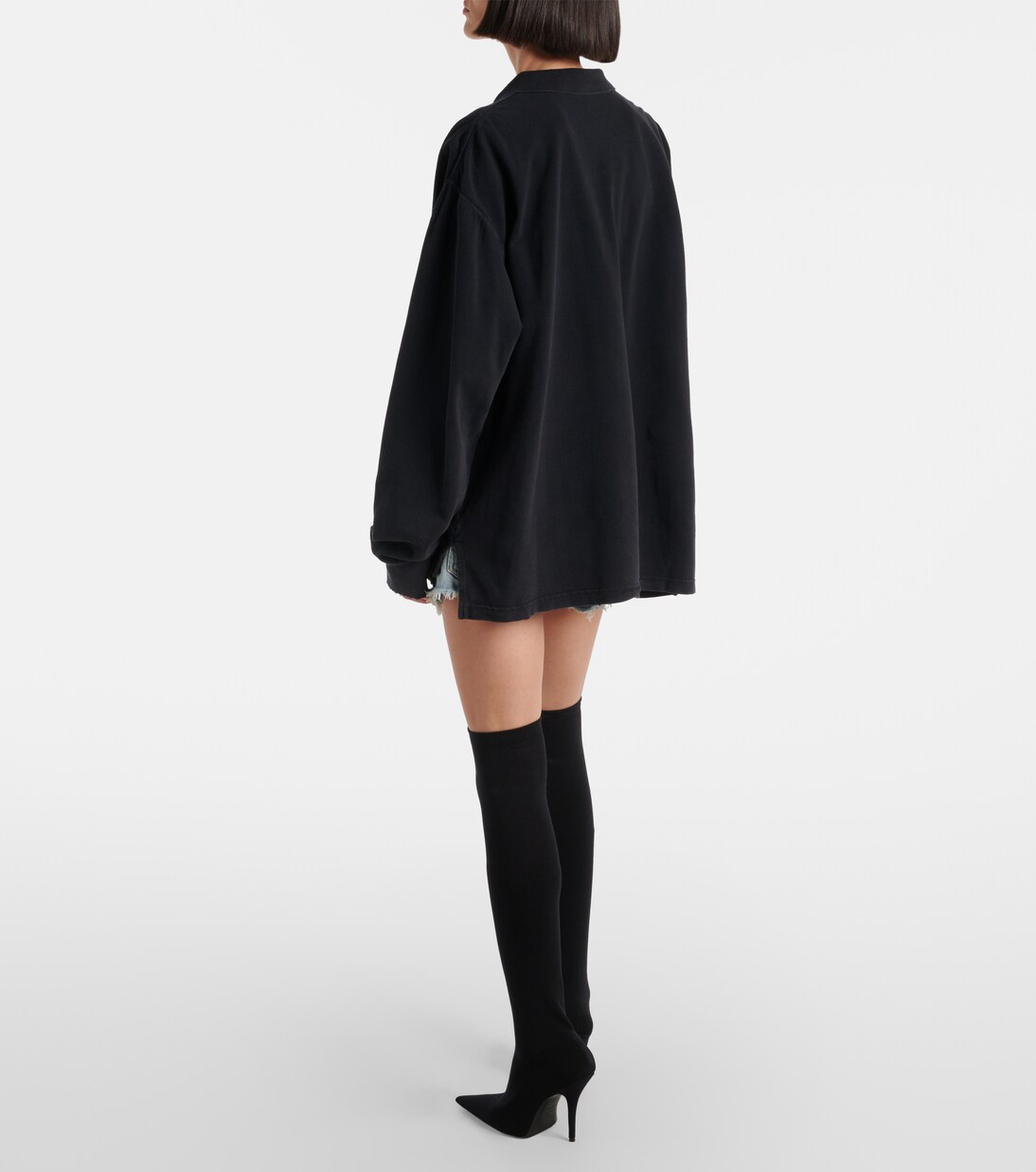 Polo Laurel Classic en piqué de algodón | Balenciaga