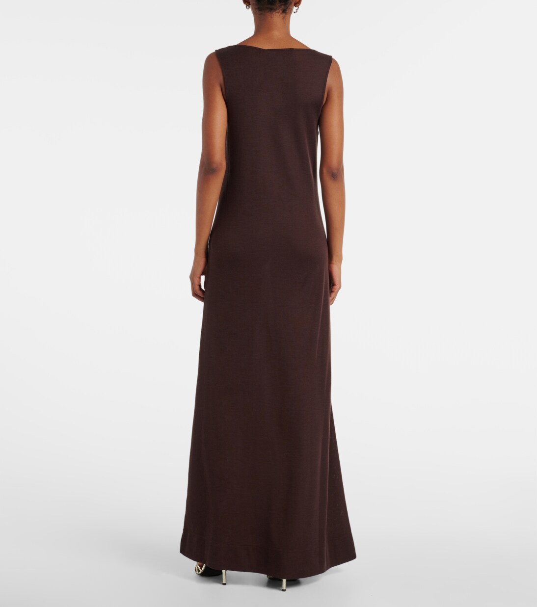 Robe longue en laine mélangée | Xu Zhi