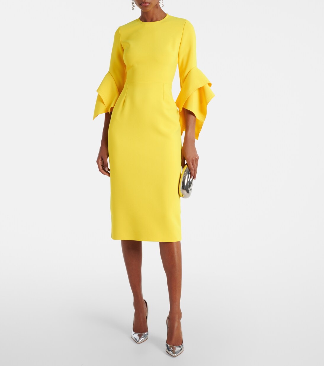 Robe midi Vander en crêpe de satin | Roksanda