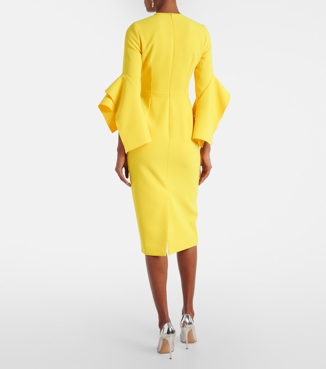 Robe midi Vander en crêpe de satin | Roksanda