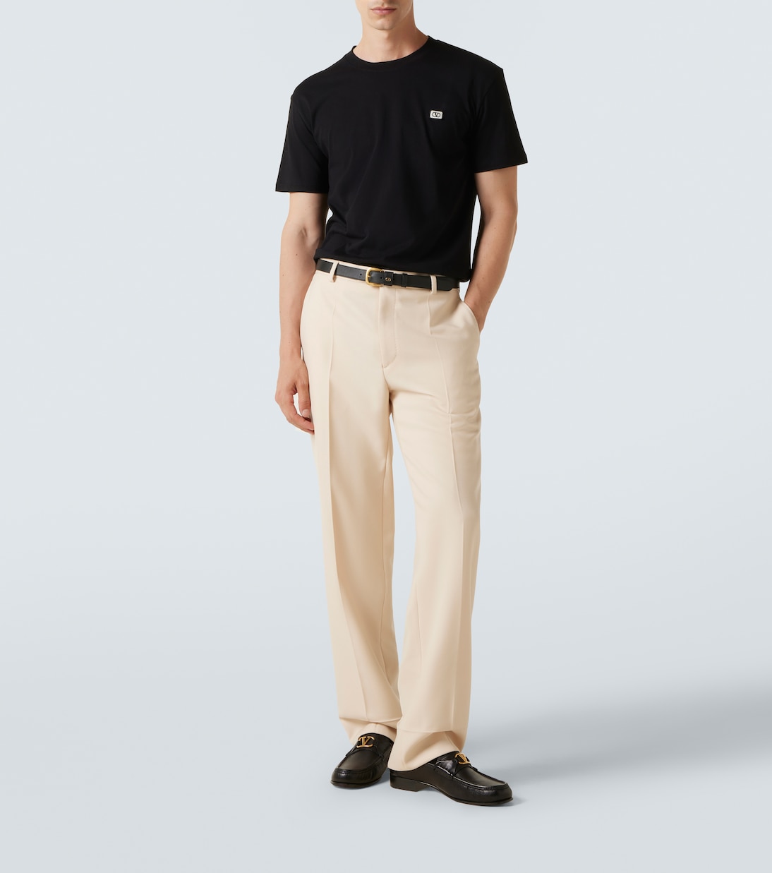 Camiseta de jersey de algodón con VLogo | Valentino