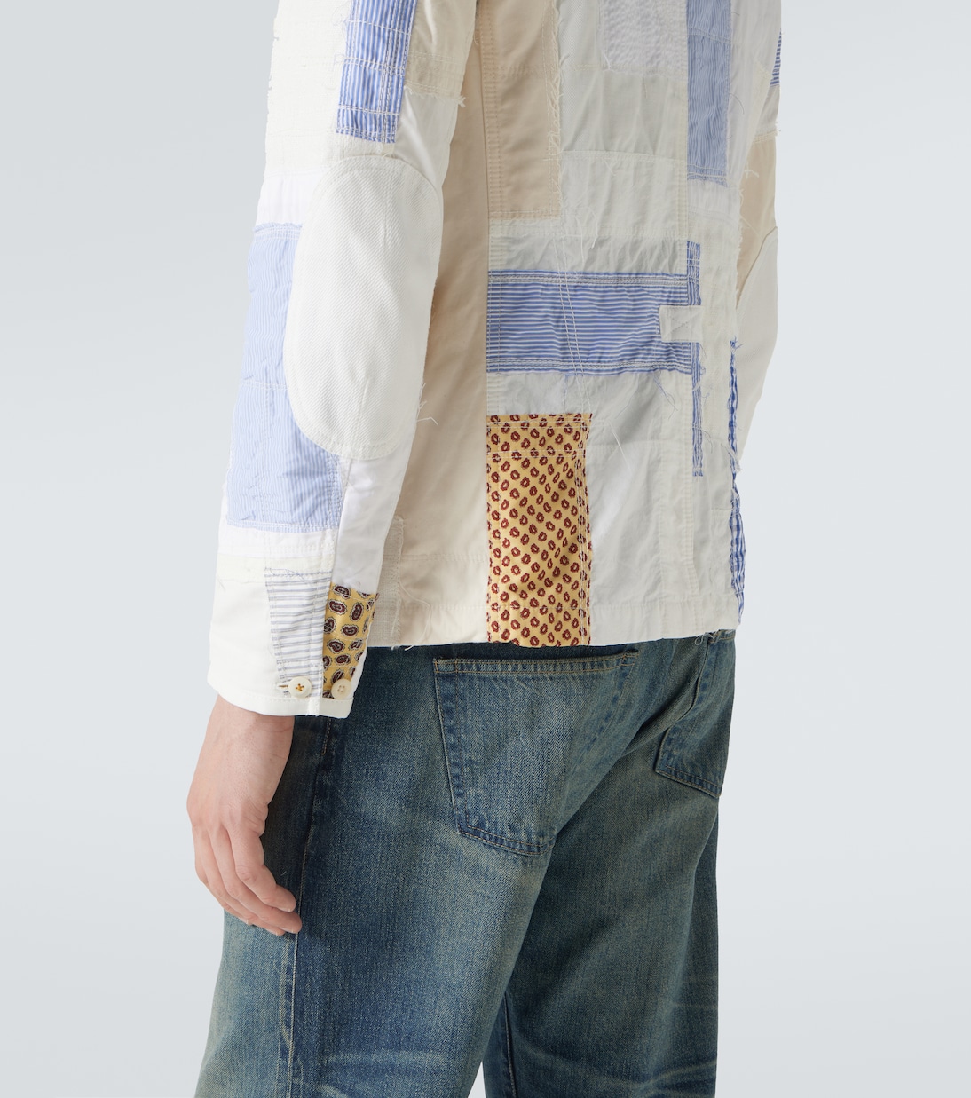 Patchwork cotton and linen-blend blazer | Junya Watanabe