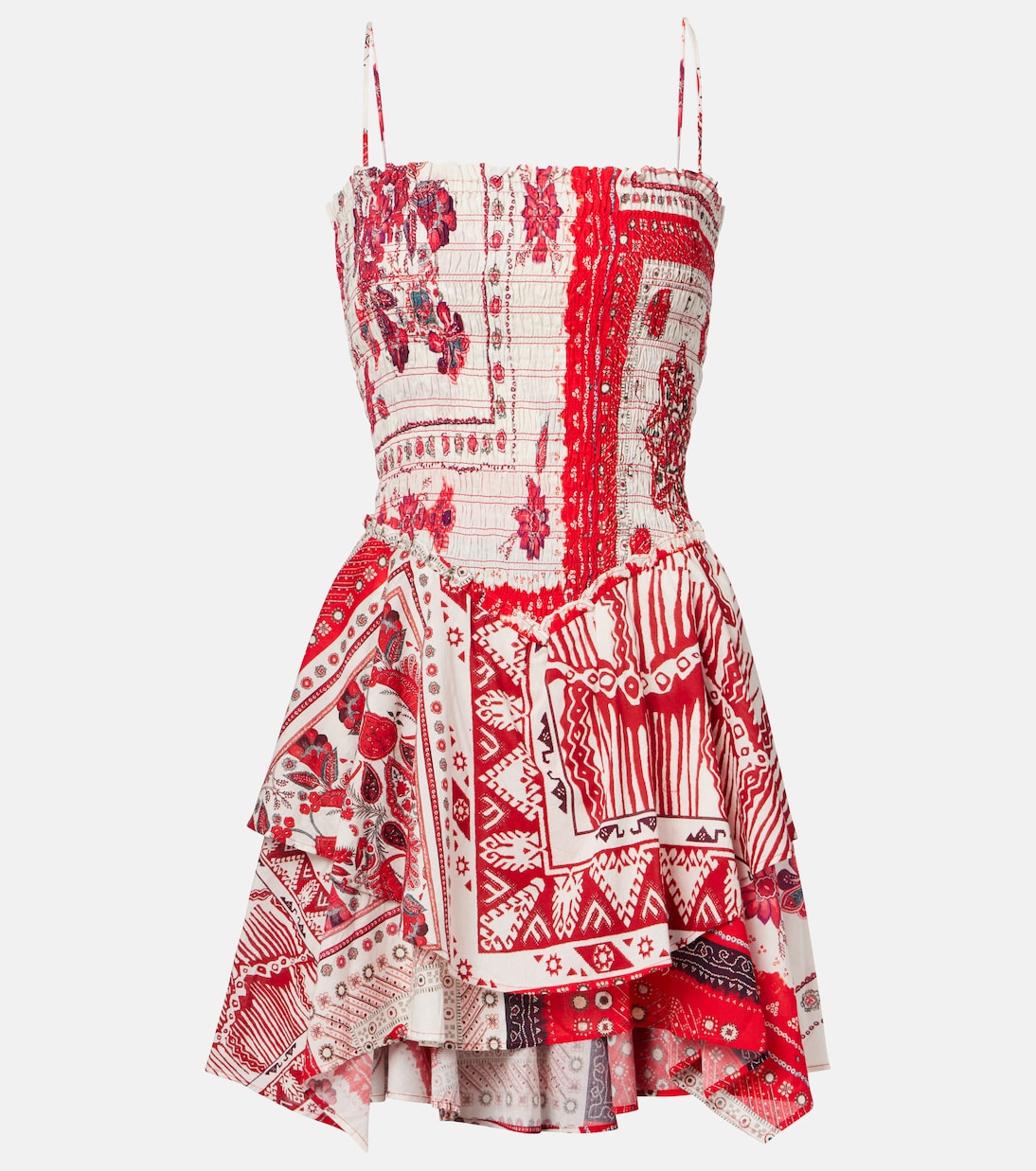 Anka shirred printed cotton minidress | Marant Etoile