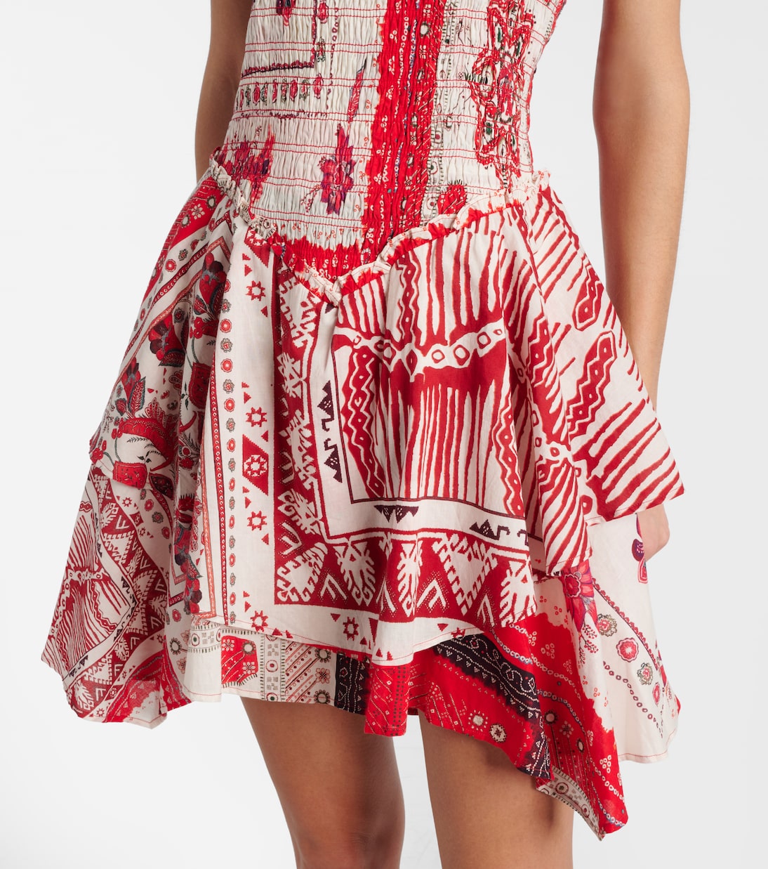 Anka shirred printed cotton minidress | Marant Etoile