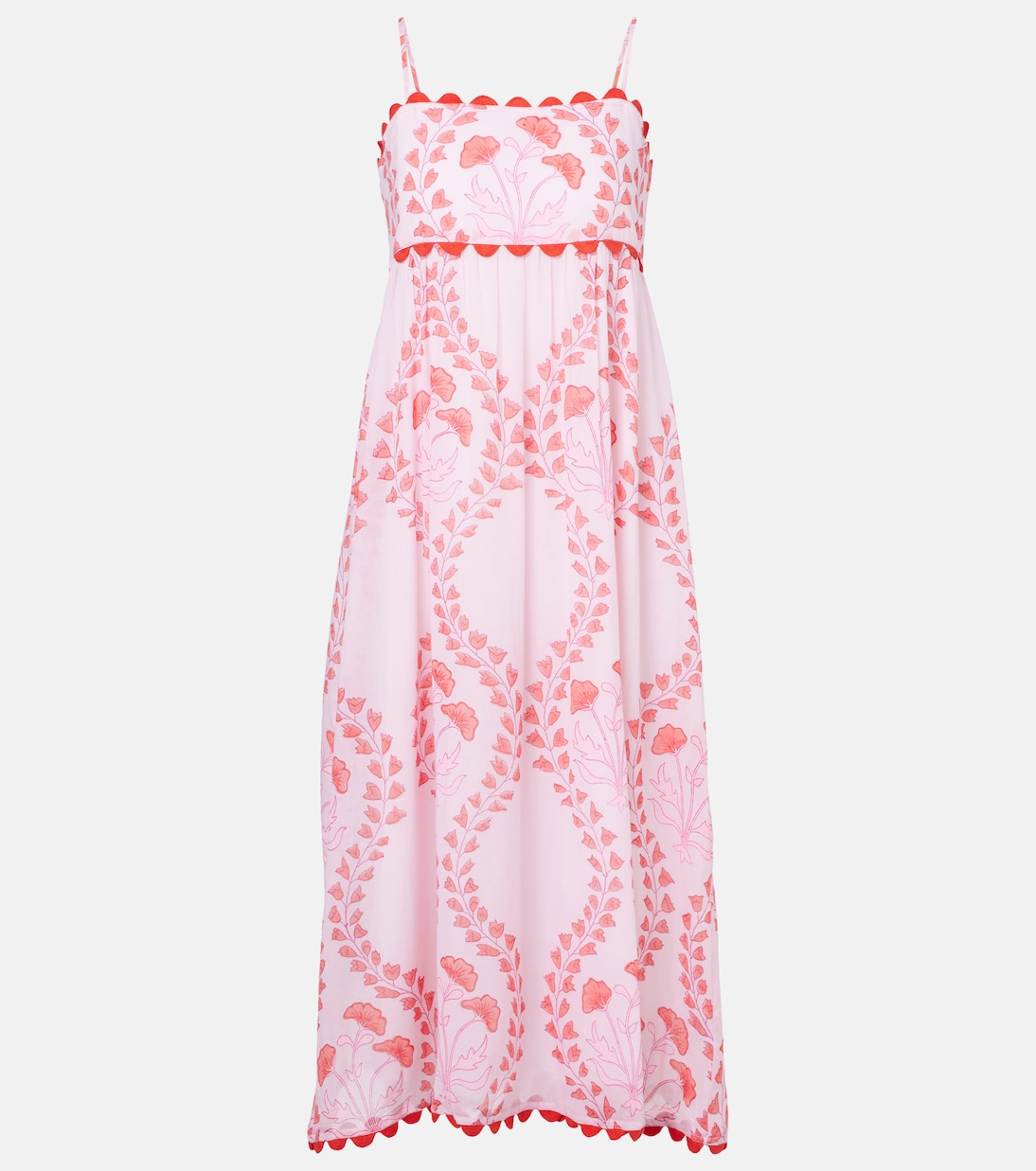 Robe midi imprimée en coton  | Juliet Dunn