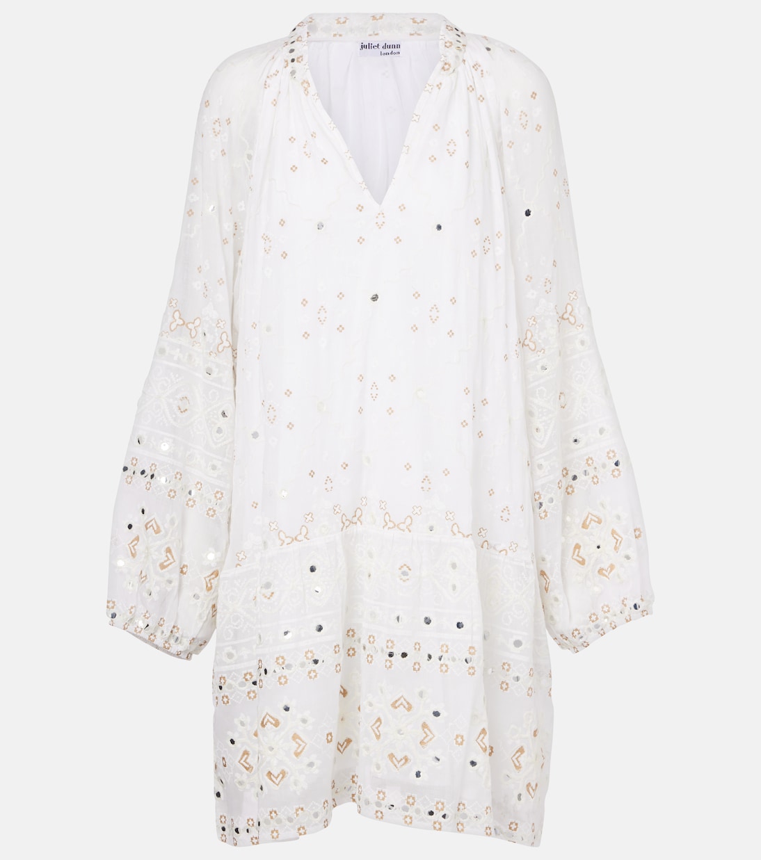 Robe brodée en coton | Juliet Dunn