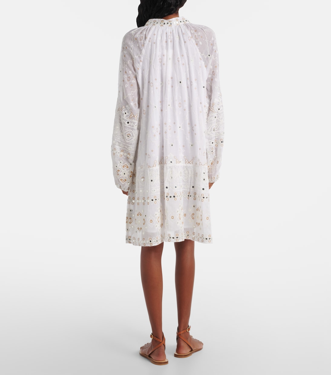 Robe brodée en coton | Juliet Dunn