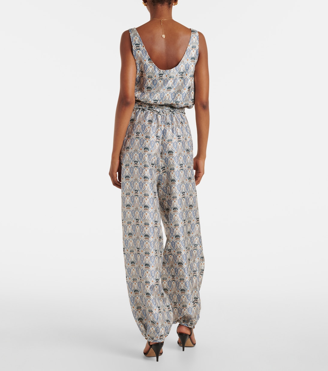 Mono Nadia de seda estampado | Loro Piana