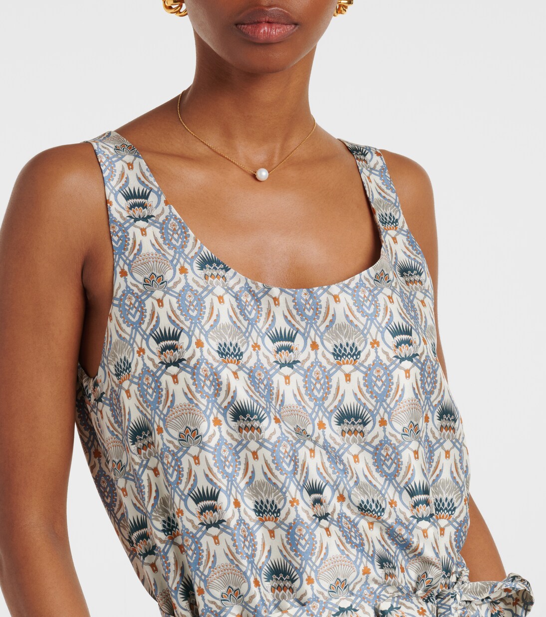 Mono Nadia de seda estampado | Loro Piana