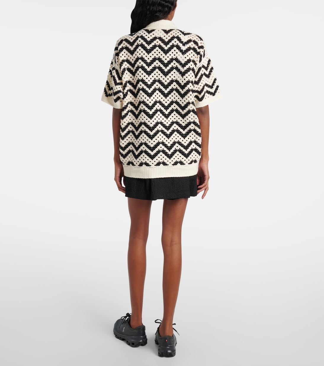 Polohemd Anais aus Häkelstrick | Varley