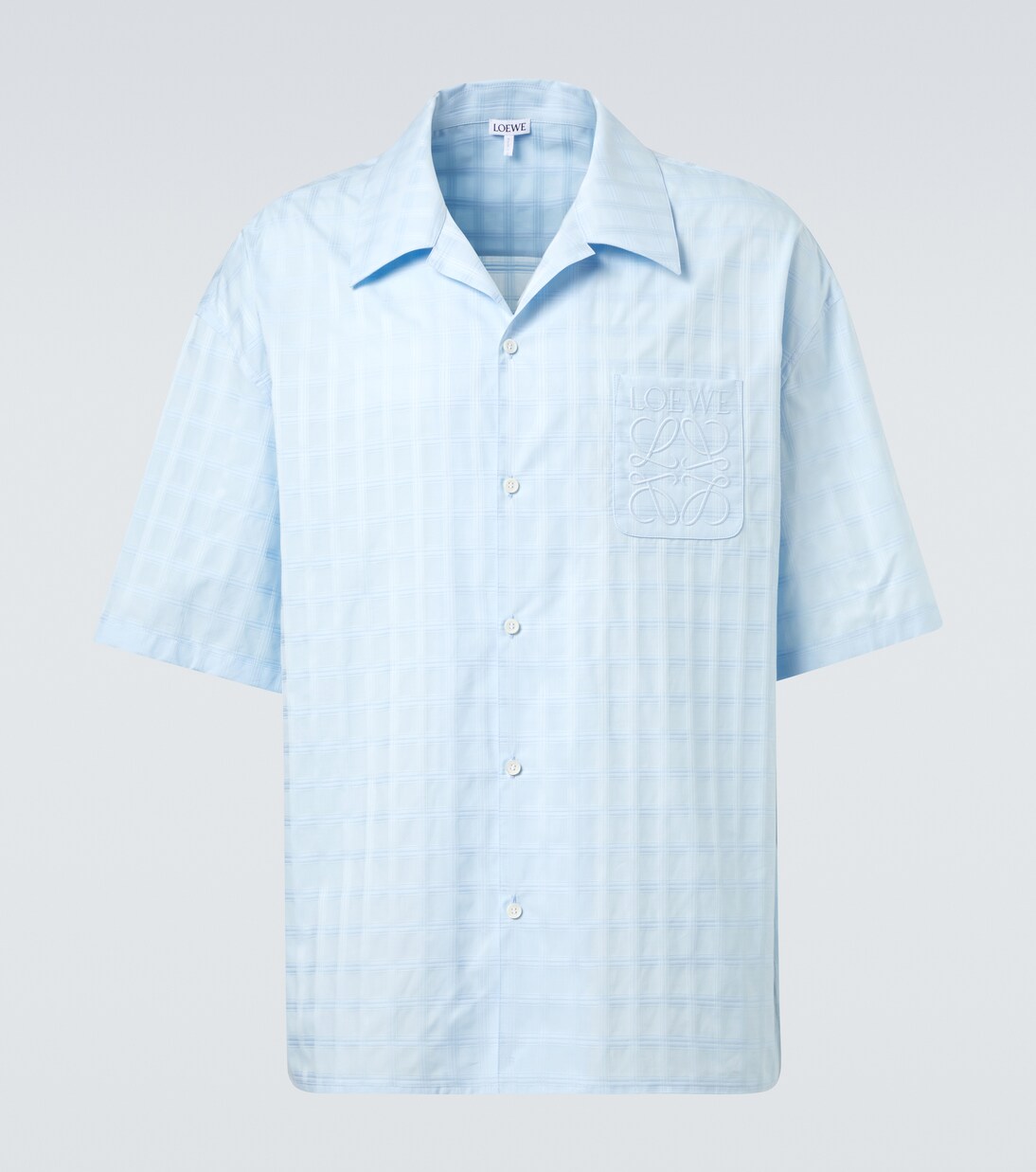 Jacquard logo cotton bowling shirt | Loewe