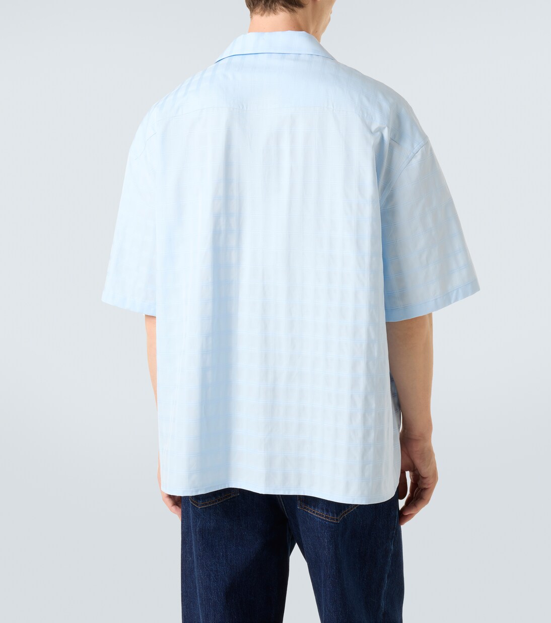 Jacquard logo cotton bowling shirt | Loewe