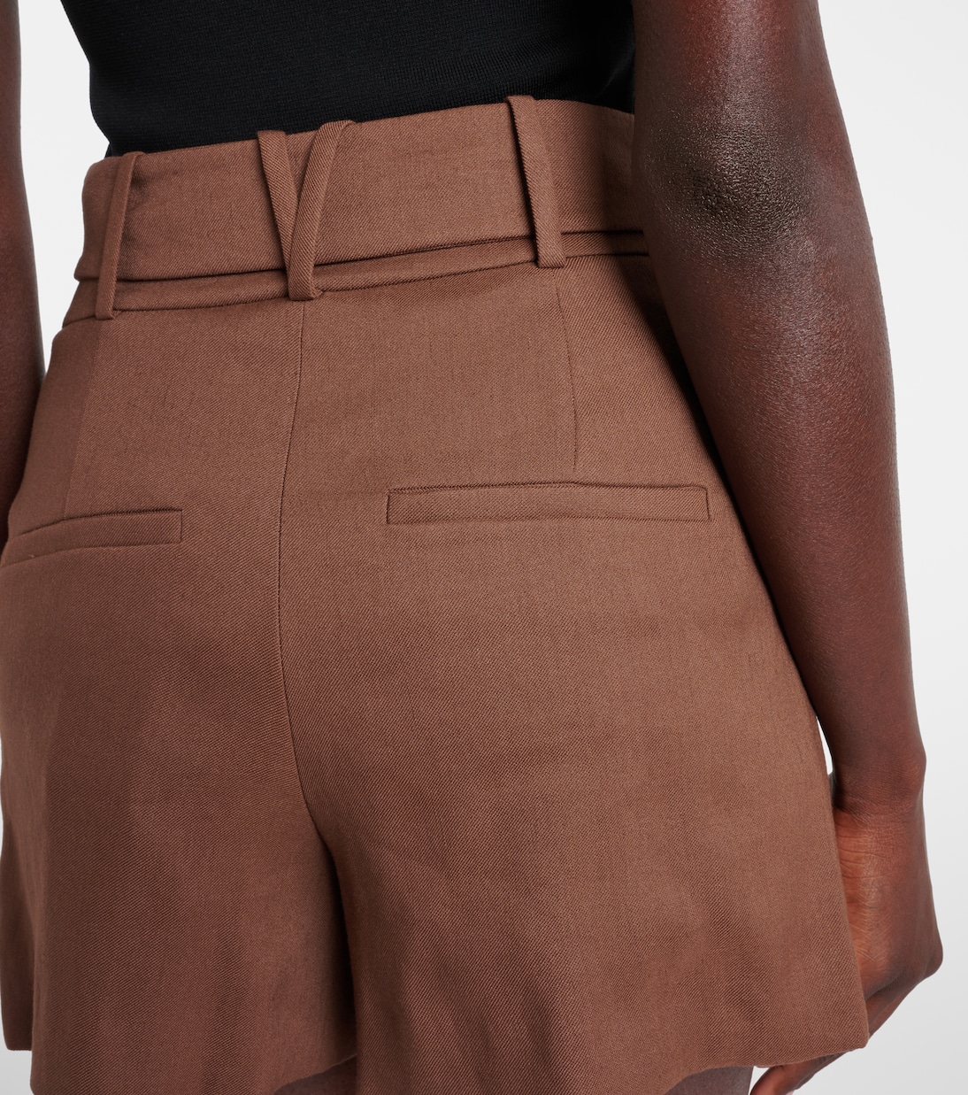 Piper束带亚麻混纺短裤 | Veronica Beard