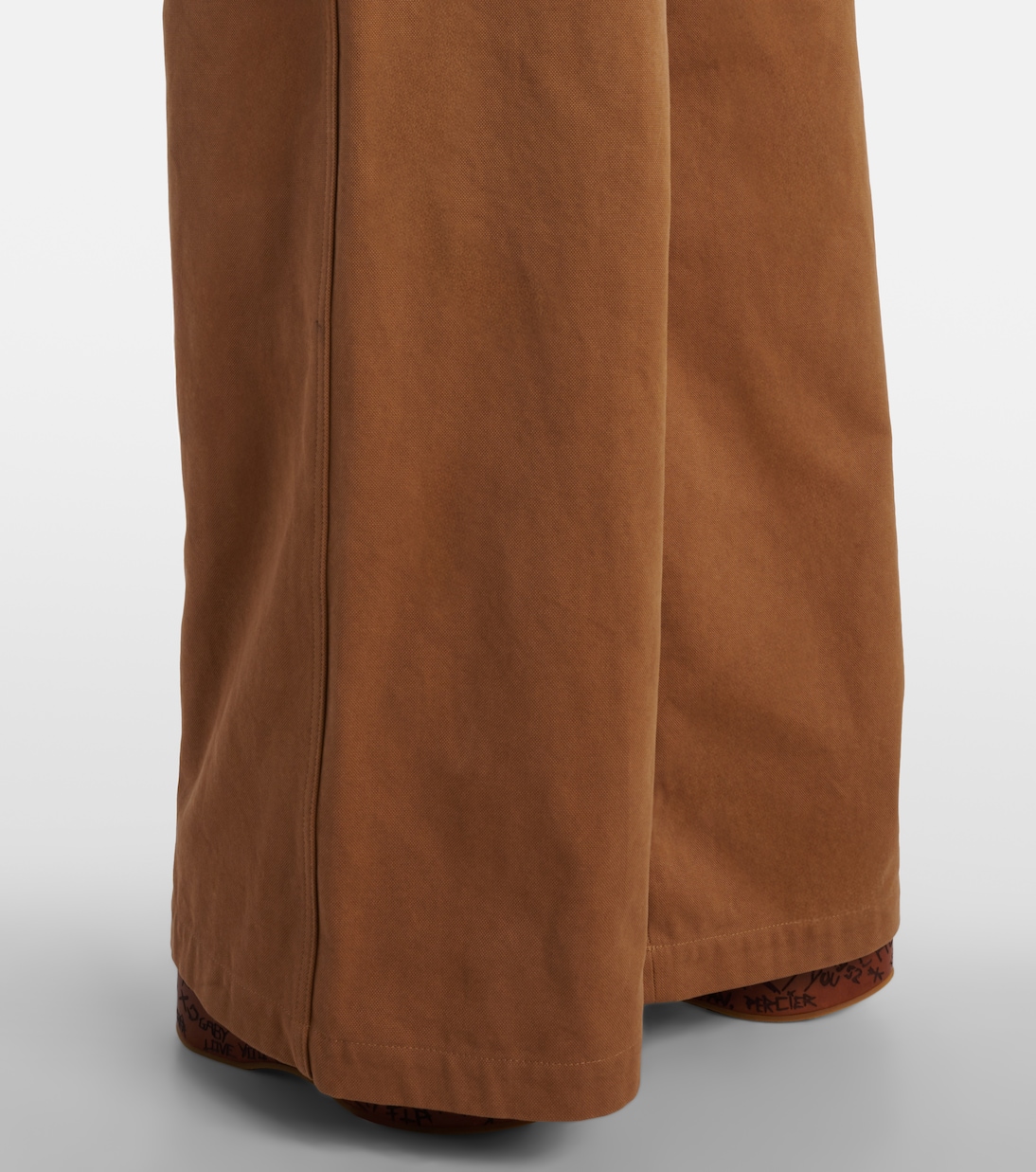 Pantalones anchos de lona de tiro alto | Chloé