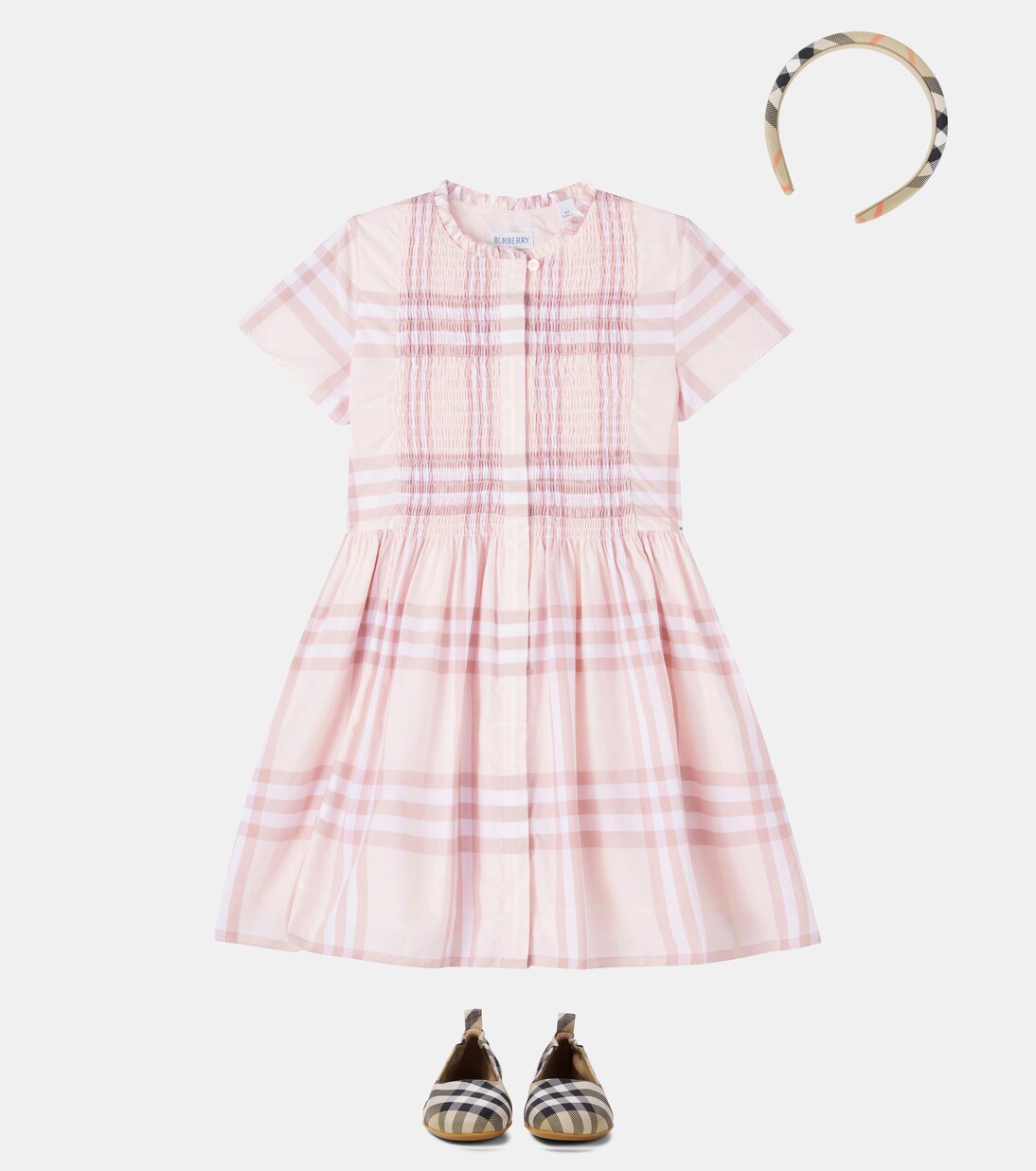 Robe Burberry Check en coton | Burberry Kids