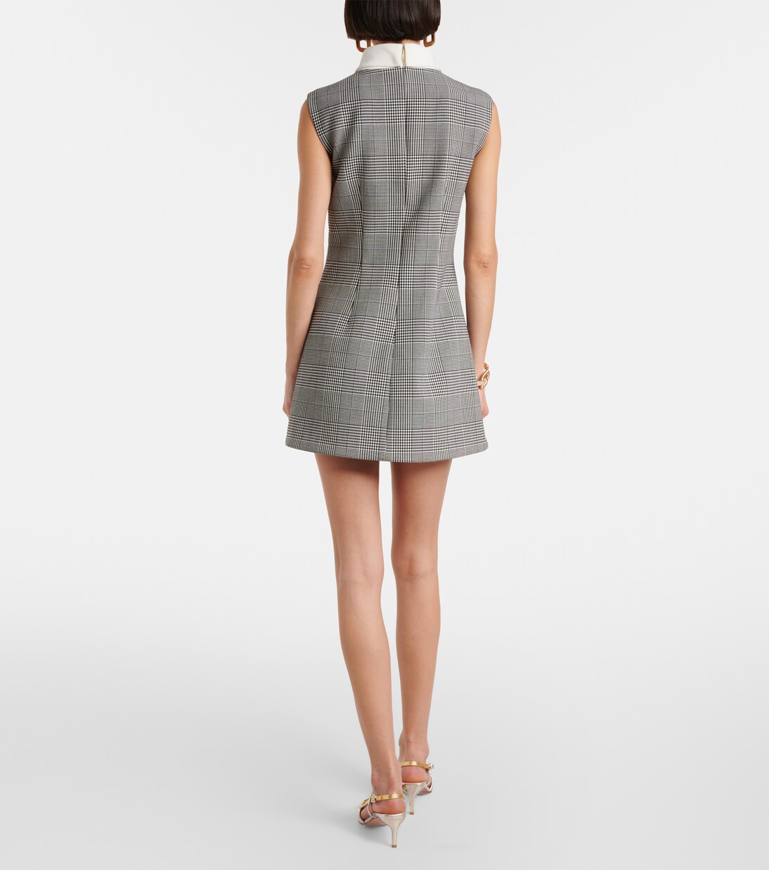 Robe Prince de Galles à carreaux | Self-Portrait