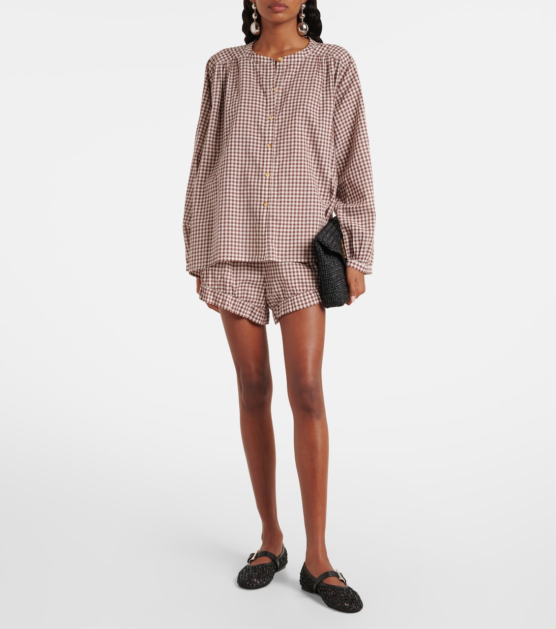 Short Callie en coton à carreaux | Posse