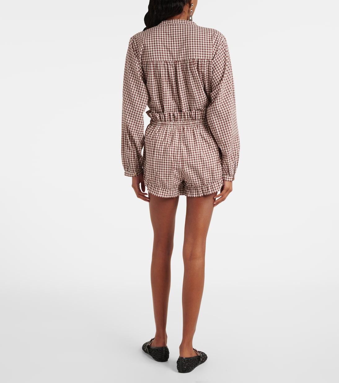 Short Callie en coton à carreaux | Posse