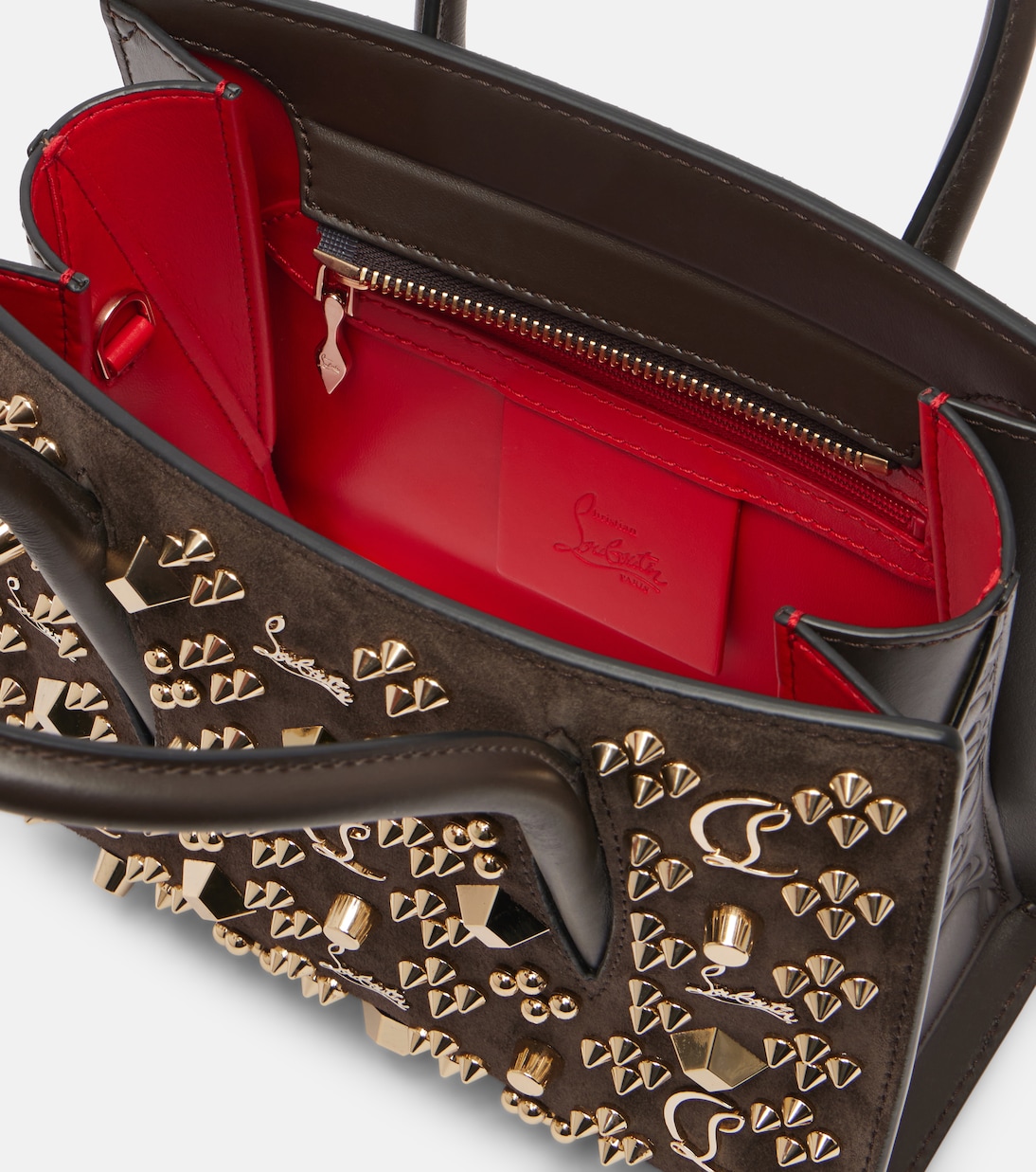 Paloma Small embellished suede tote bag | Christian Louboutin