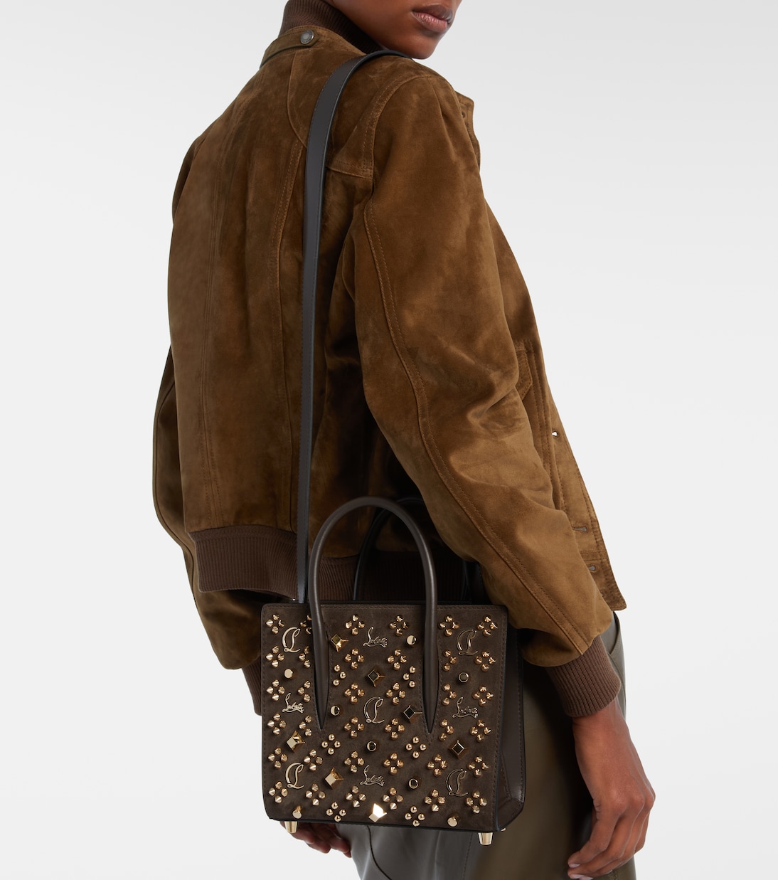 Paloma Small embellished suede tote bag | Christian Louboutin