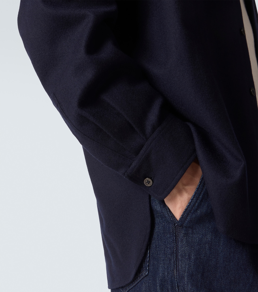 Embroidered wool shirt | Dries Van Noten