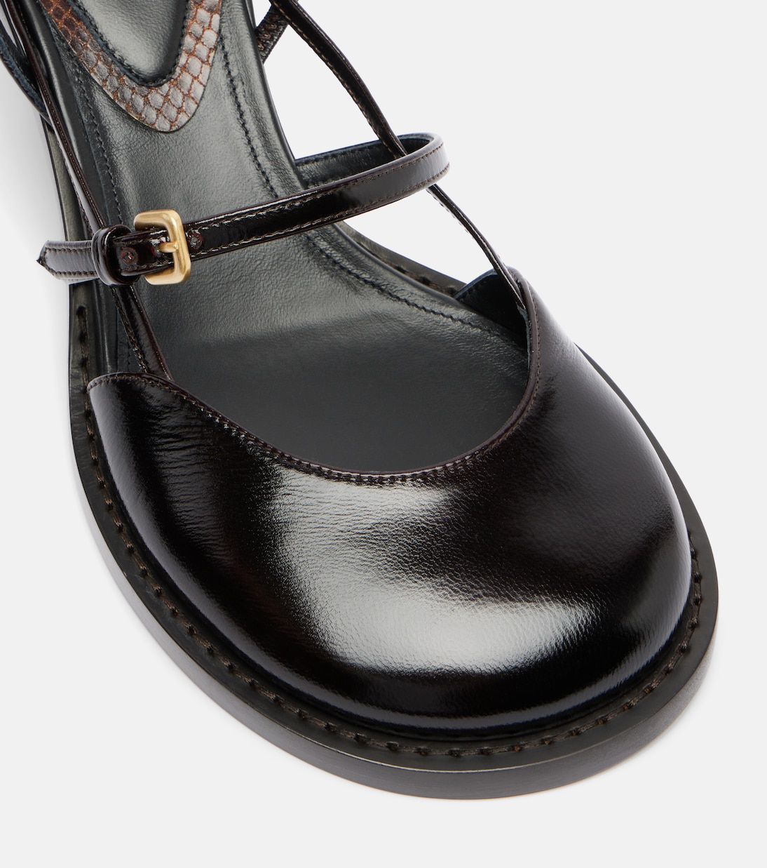 Slingback-Pumps aus Leder | Dries Van Noten