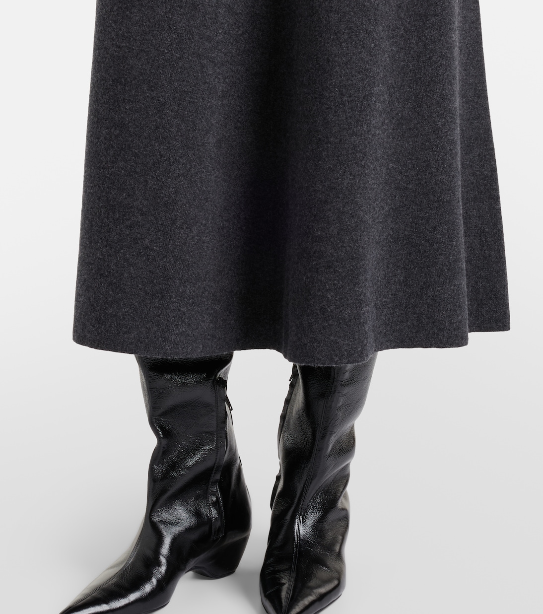 Wool and cashmere midi skirt | Jardin des Orangers