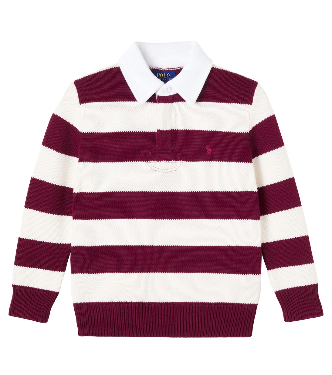 Striped cotton polo sweater | Polo Ralph Lauren Kids