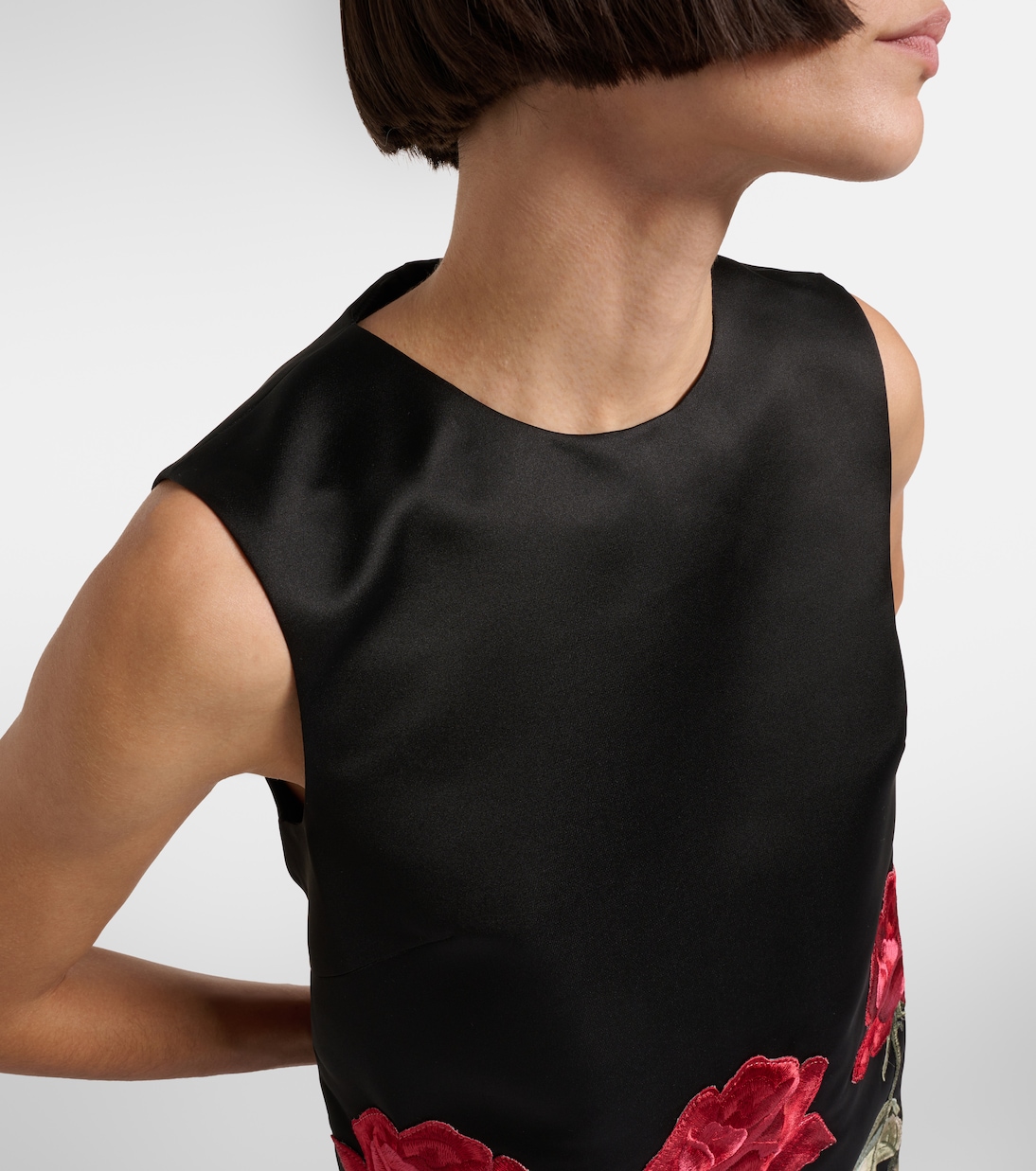 Miniabito Yvonne con ricamo floreale | Leo Lin