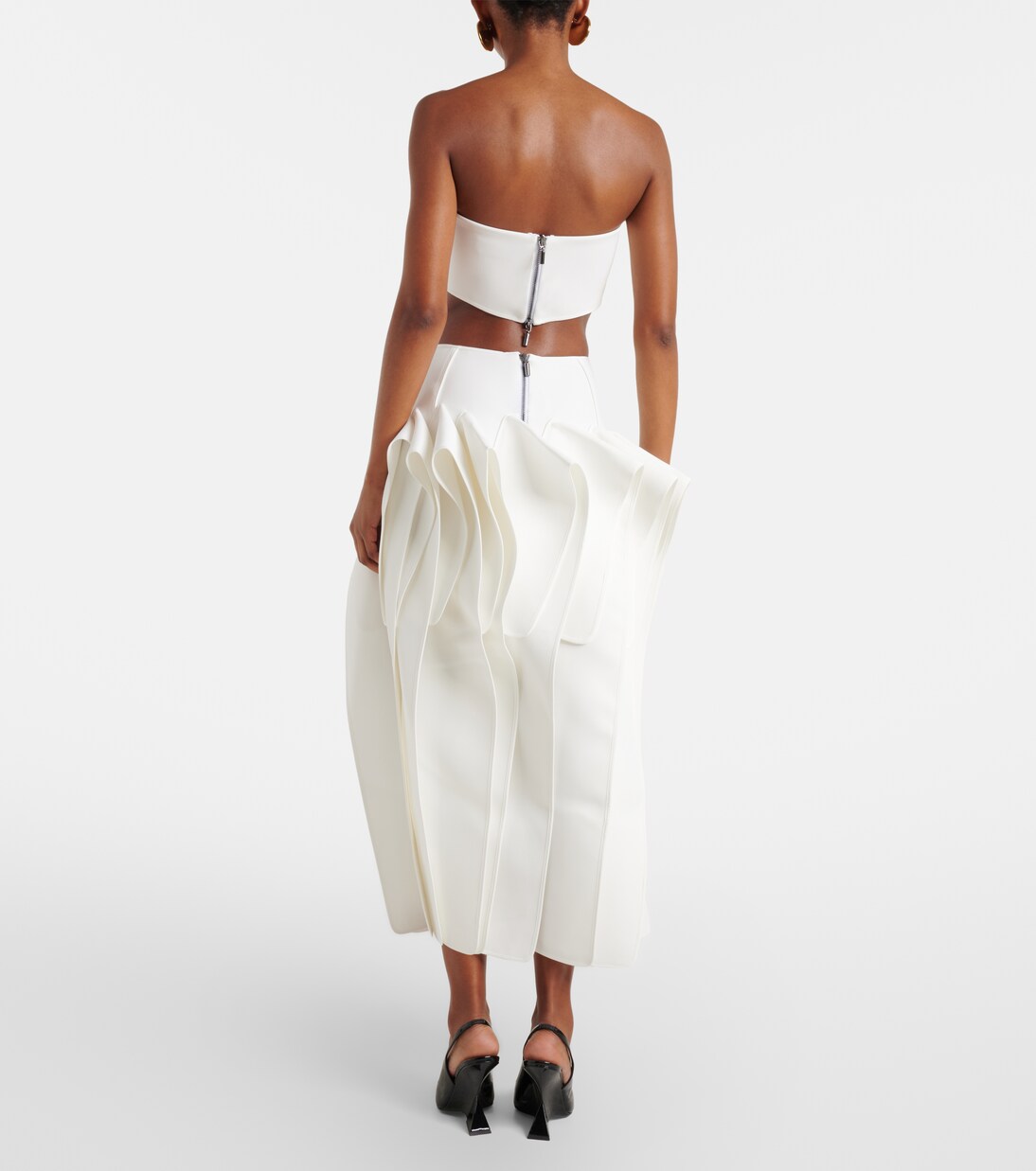Streaming draped midi skirt | Maticevski