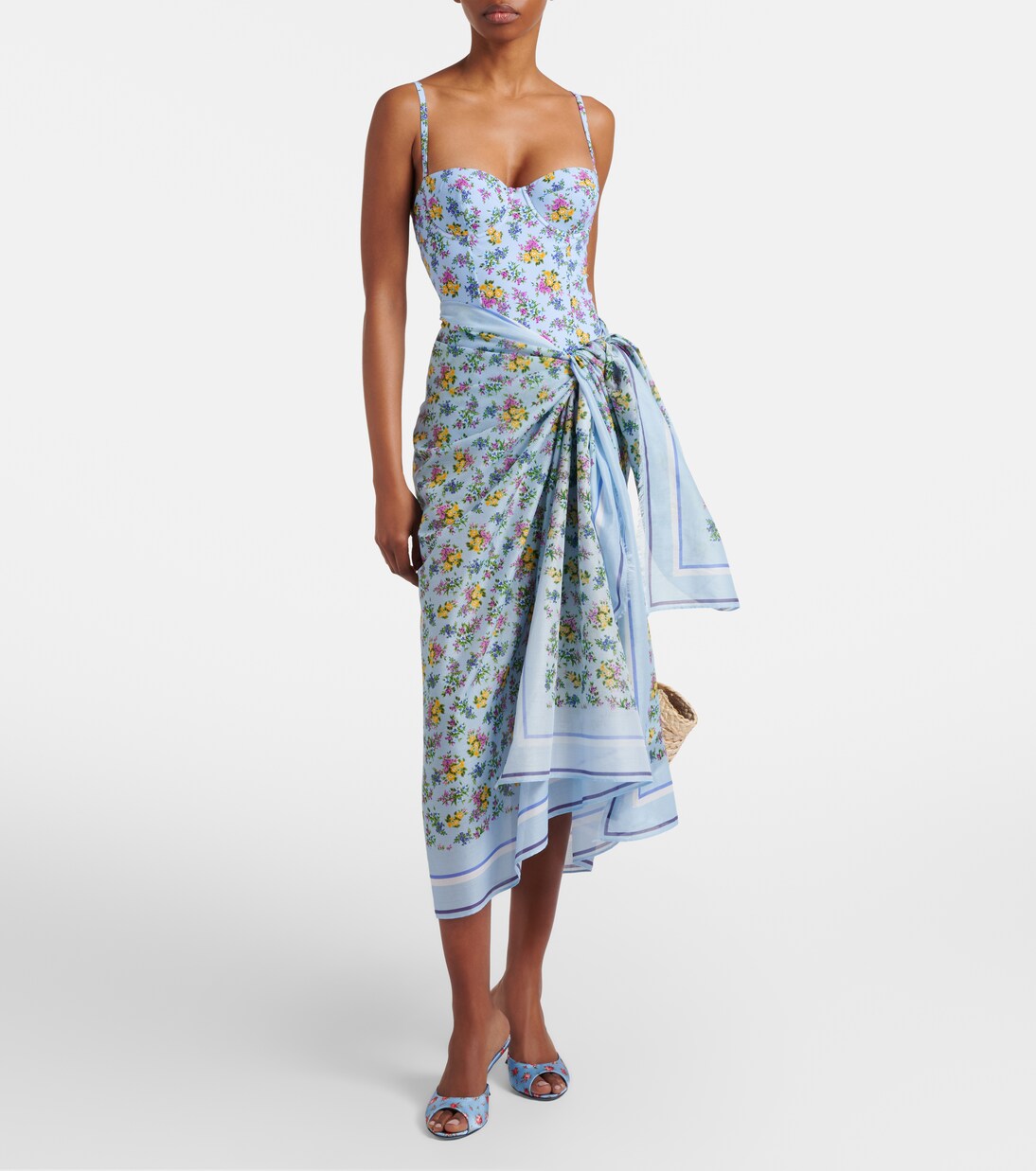 Floral cotton beach cover-up | Dolce&Gabbana