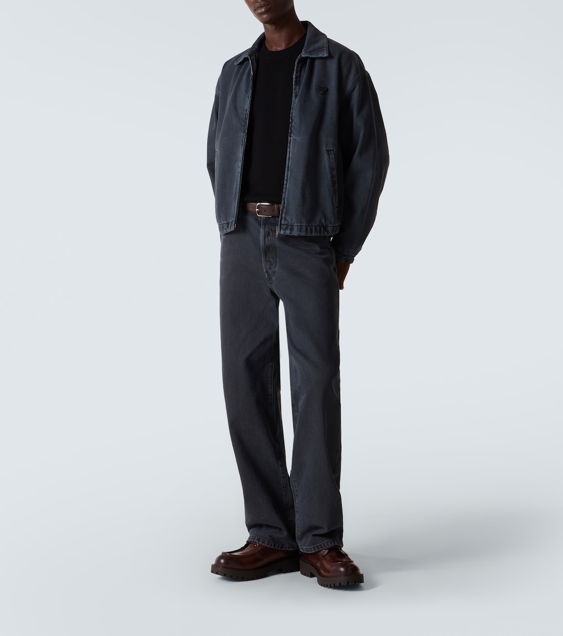 Denim blouson jacket | Prada