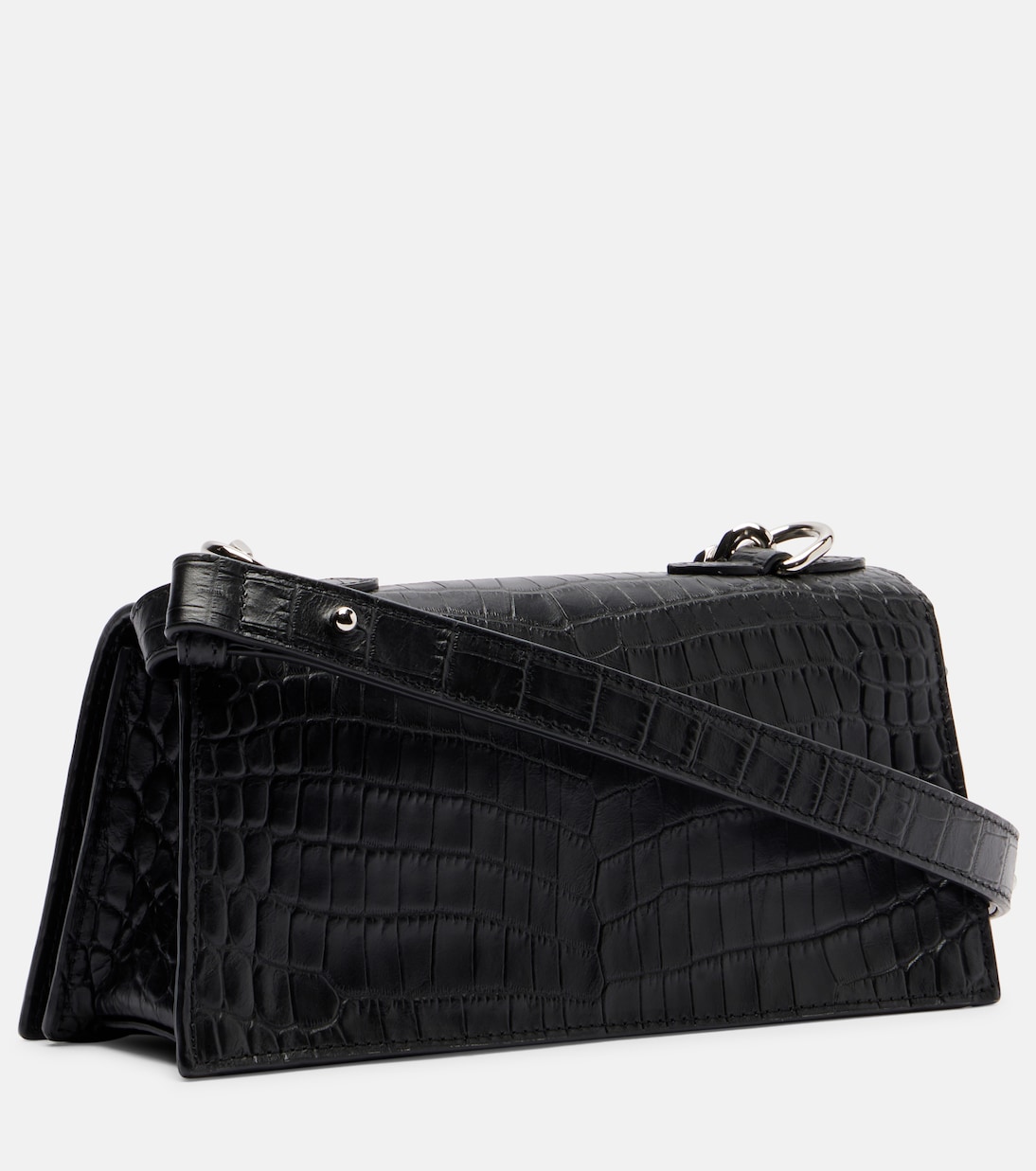 Bolso al hombro Jewelled Small de piel grabada | McQueen