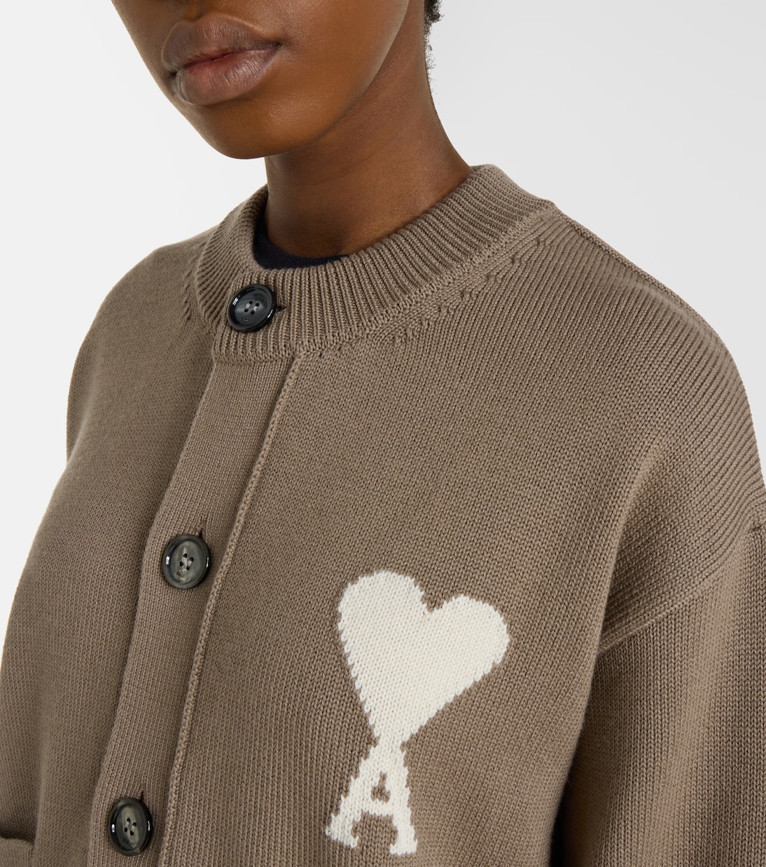 Cardigan Ami de Cœur in lana e cotone | Ami Paris