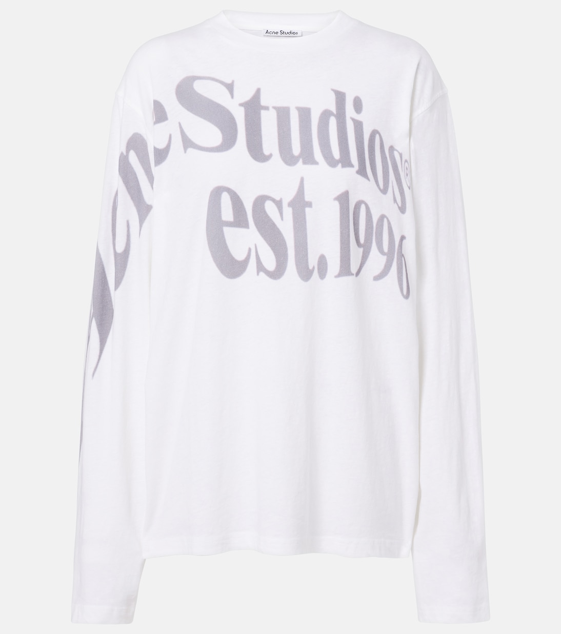 Oversized cotton-blend jersey T-shirt | Acne Studios