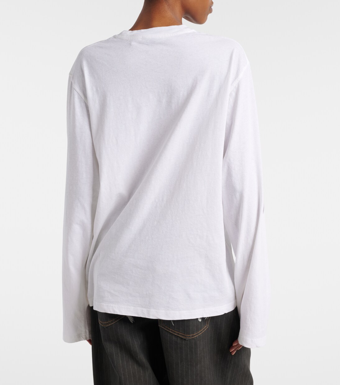 Oversized cotton-blend jersey T-shirt | Acne Studios