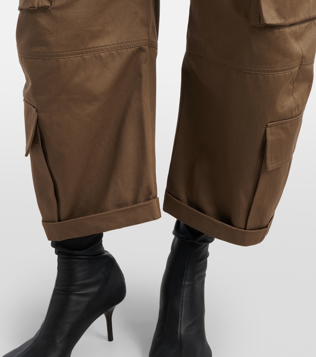 Pama cropped cotton twill barrel-leg cargo pants | Acne Studios