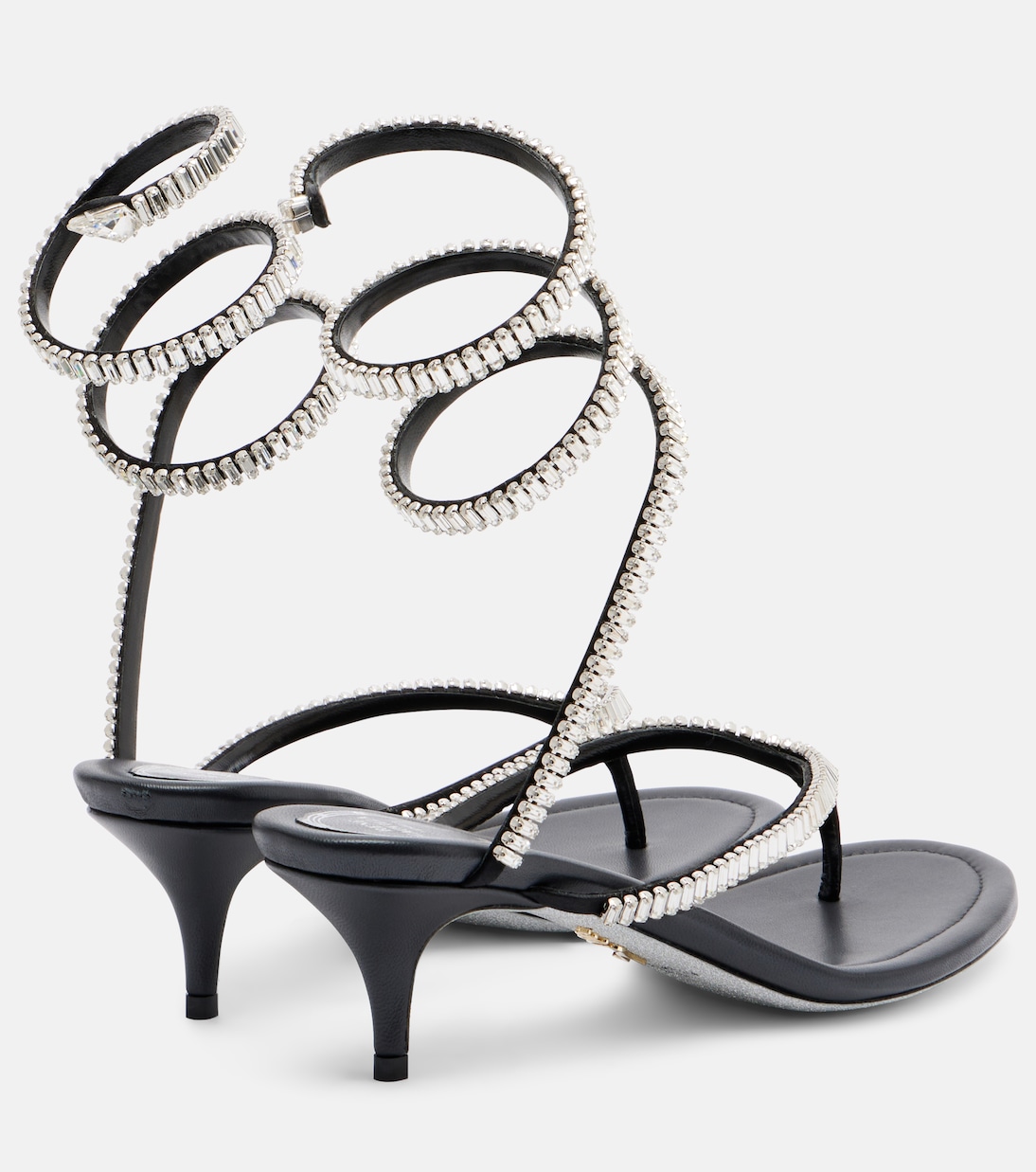 Embellished satin thong sandals | Rene Caovilla