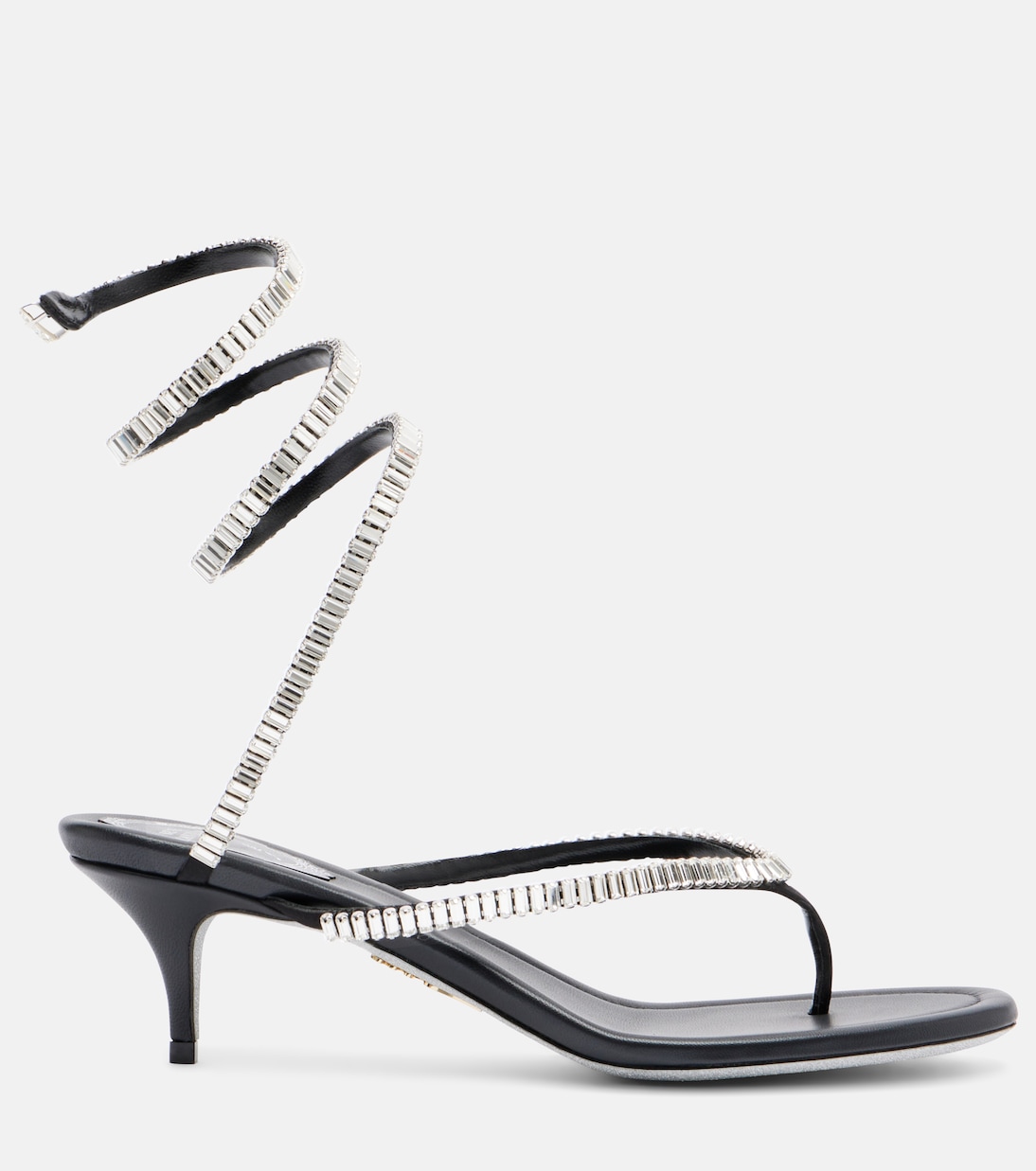 Embellished satin thong sandals | Rene Caovilla