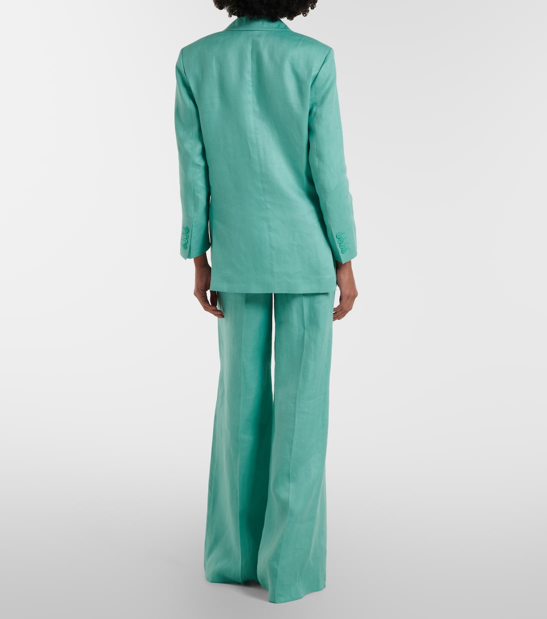 Weite High-Rise-Hose Deserto aus Leinen | Max Mara