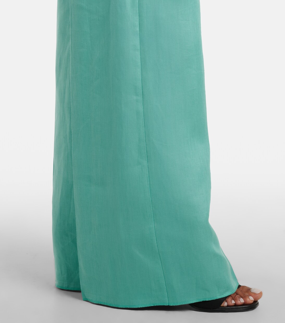 Weite High-Rise-Hose Deserto aus Leinen | Max Mara