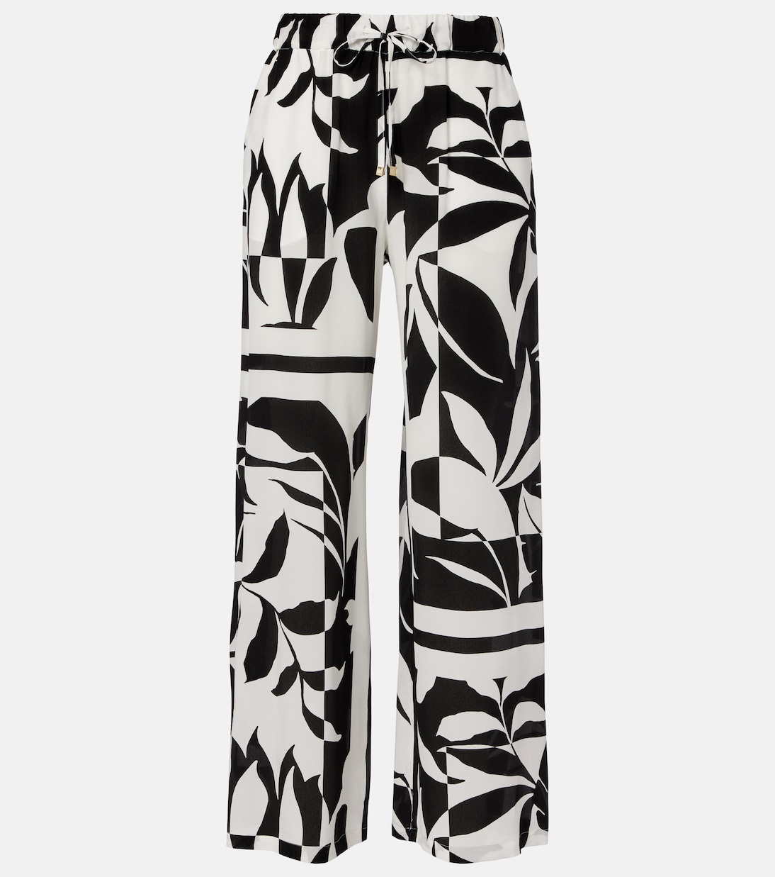Voto printed silk palazzo pants | Max Mara