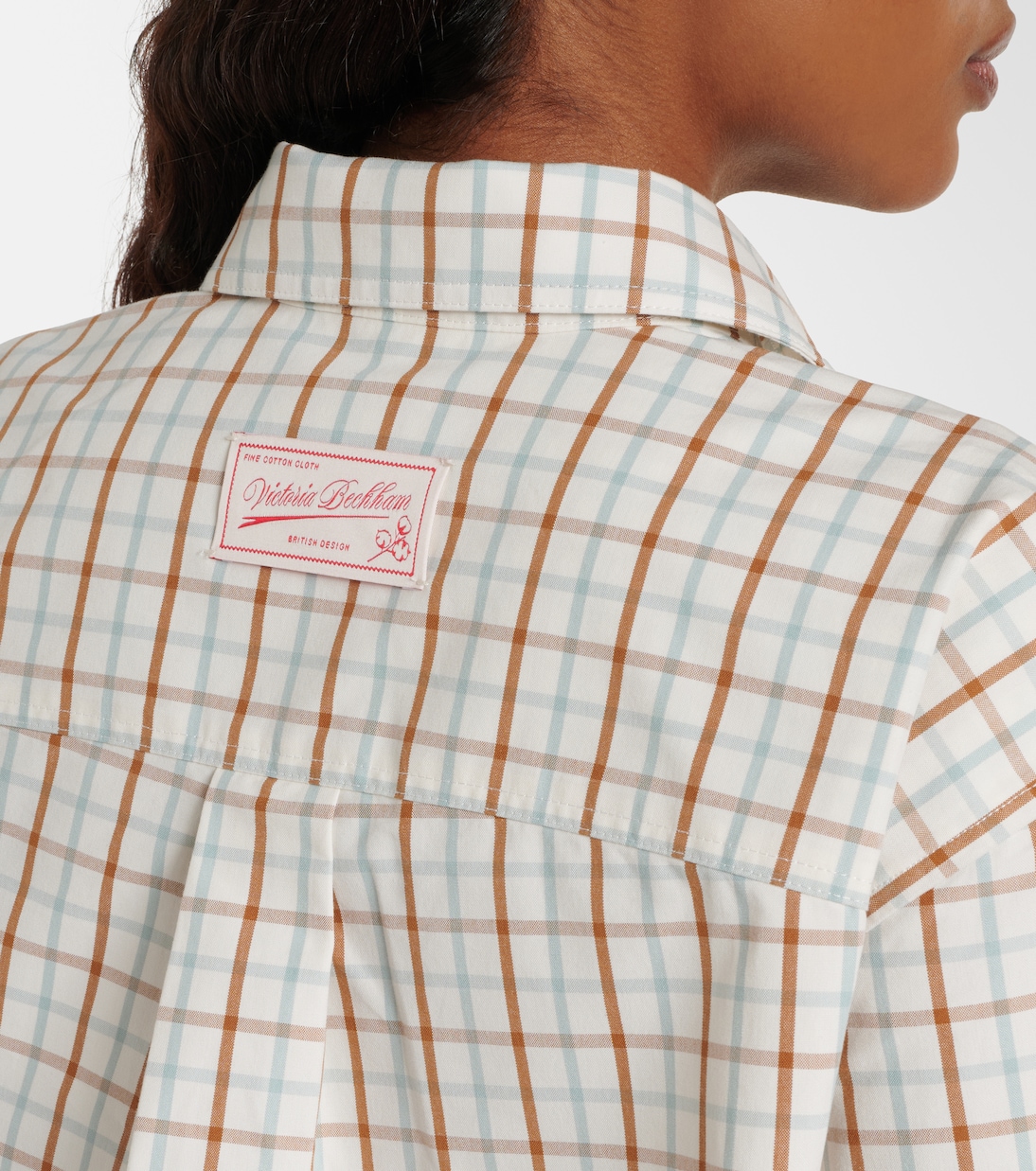 Ellis checked cotton shirt | Victoria Beckham