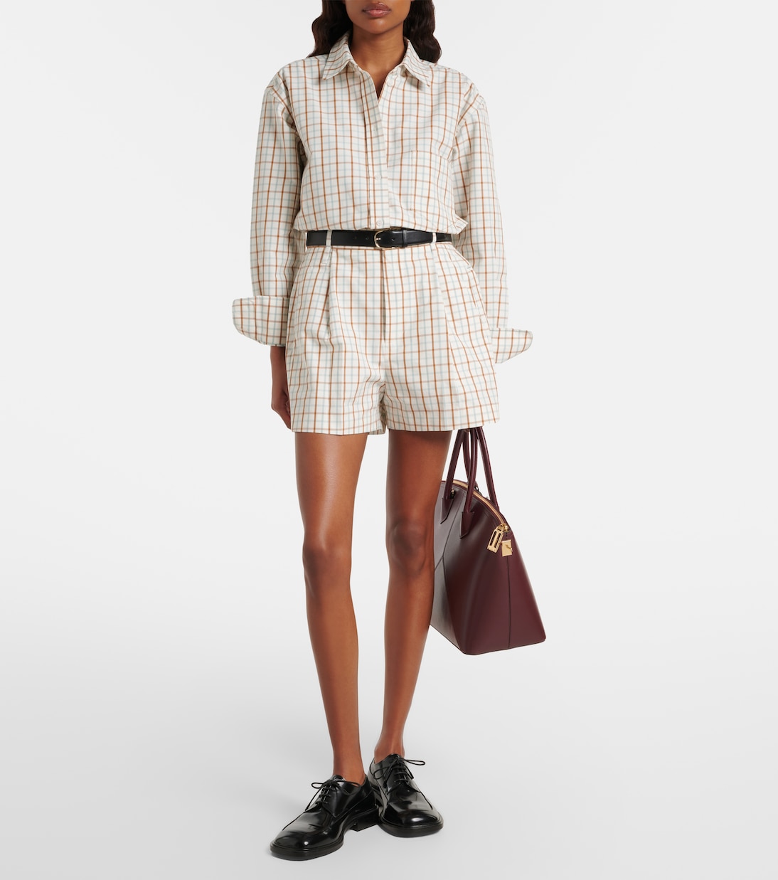 Ellis checked cotton shirt | Victoria Beckham