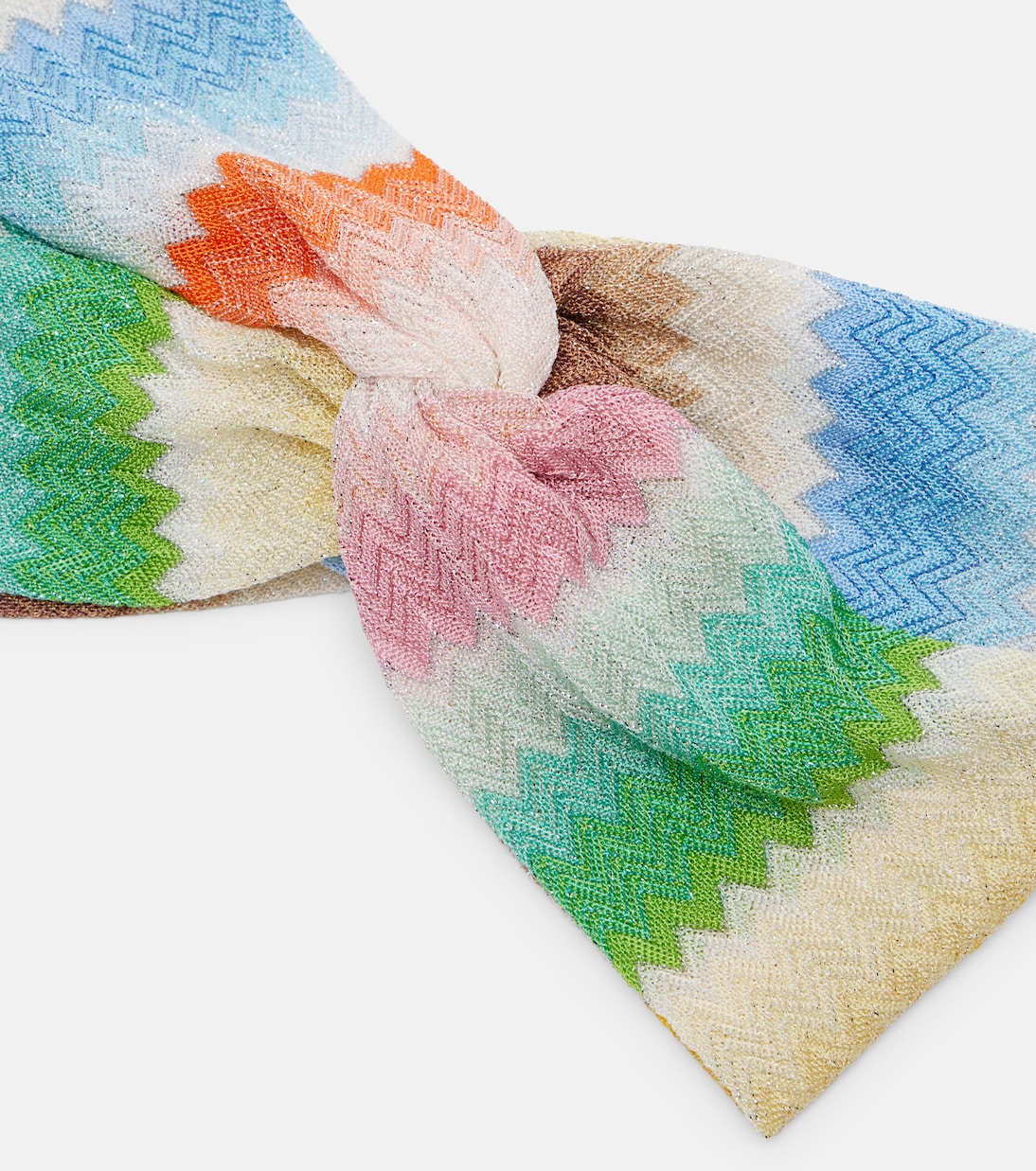 Zigzag lamé headband | Missoni