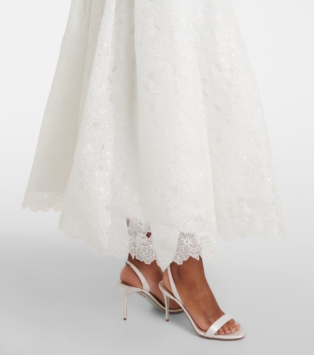 Lavinia embroidered organza cocktail dress | Costarellos